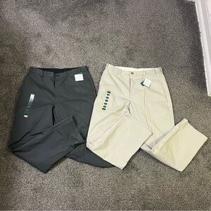 Mens L.L. Bean Double L Comfort Stretch Waist Pants Chino Lot Of 2 Sz 36 36x32